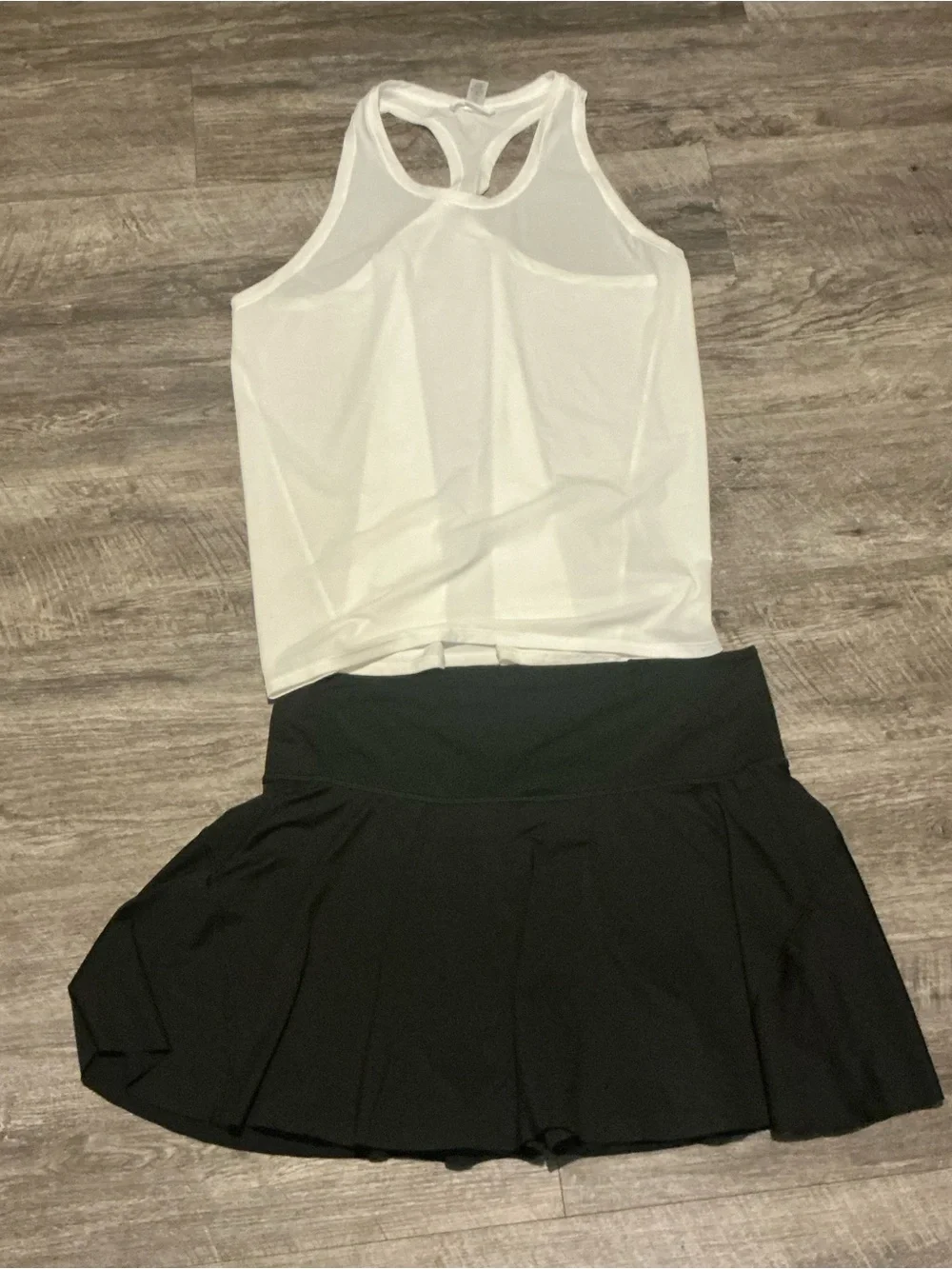 Black Skater Skirt with Built-In Shorts